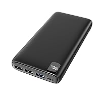 CONXWAN Portable Charger 26800mAh Power Bank 22.5W Fast Charging, 4 USB Outputs PD External Backup Charger Cell Phone USB C Battery Pack Compatible with iPhone Tablets Galaxy Android