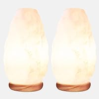 White Salt Lamp Night Light, 5-7 lbs/Each - 2 Pack