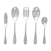 Knork 5 Piece Matte Serving Set 18/10 Stainless Steel