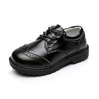 Unisex-Child Classic Dress Comfort Oxford Black School Uniform Loafer Shoes for Toddler Little/Big Kid