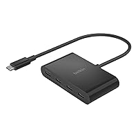 Connect USB-C™ to 4-Port USB-C Hub, Multiport Adapter Dongle with 4 USB-C 3.2 Gen2 Ports & 100W PD with Max 10Gbps High Speed Data Transfer for MacBook, iPad, Chromebook, PC, and More