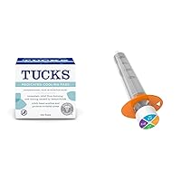 TUCKS Medicated Cooling Pads, 100 Count and EZY DOSE Kids Baby Oral Syringe & Dispenser, True Easy Design, 10 mL/2 TSP for Liquid Medicine