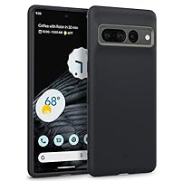 Caseology Nano Pop for Google Pixel 7 Pro Case 5G [Military Grade Drop Tested] Dual Layer Silicone Case (2023) - Black Sesame