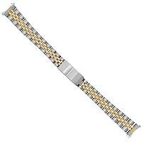 Ewatchparts JUBILEE WATCH BAND REPLACEMENT COMPATIBLE WITH LADY TUDOR PRINCES OYSTER DATE TWO TONE 13MM