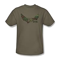 Batman - Camo Knight - Adult Safari Green S/S T-Shirt for Men