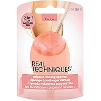 Real Techniques New 2-in-1 Miracle Mixing Sponge for Foundation and Complexion Enhancers, 24 g
