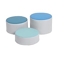 SoftZone Colorful Stump Stool Set, Flexible Seating, Contemporary, 3-Piece