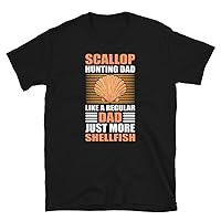 Scallop Hunting Dad Like A Regular Dad Just More Shellfish T-Shirt 2