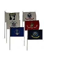 12x18 U.S. Military Branches with 101st Airborne Set of 6 12