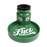 Ceramic 2 in 1 Ashtray w/ Stash Jar - 5