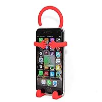 Bondi Silicon Flexible Cell Phone Holder, (Red)