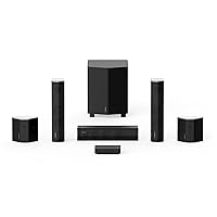 Enclave CineHome II - 5.1 Wireless Plug and Play Home Theater Surround Sound System - Dolby, DTS WiSA Certified - Includes 5 Custom Designed Wireless Speakers, 8-inch Subwoofer & CineHub Transmitter