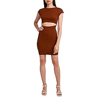 BCBGeneration Women's Mini Dress with Cut Out and Fitted Bodice