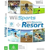 Nintendo Wii Sports / Wii Sports Resort - 2 Games on 1 Disc Bundle Version