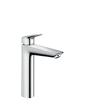 hansgrohe Logis Modern Low Flow Water Saving 1-Handle 1 10-inch Tall Bathroom Sink Faucet in Chrome, 71090001