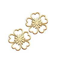 Small Stainless Steel Bohemian Five-petaled Flower Daisy Stud Earrings Plant Ear Studs Pendientes Gift
