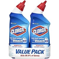 Clorox Toilet Bowl Cleaner with Bleach, 1.5 Pt - 2 pack