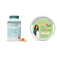 SmartyPants Prenatal Gummies Multivitamin with Omega 3 and Preggie Pop Drops Plus Vitamin B6 Nausea Relief