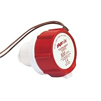 Rule Industries 45DR 500Gph Replacement Motor Car- , White/Red