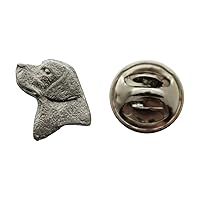 Lab or Labrador Head Mini Pin ~ Antiqued Pewter ~ Miniature Lapel Pin - Antiqued Pewter