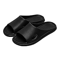 Dudes Slippers for Men Bathroom Home Slippers Summer Beach Solid Color Flat Bottom Home Sandals Men Slippers Size