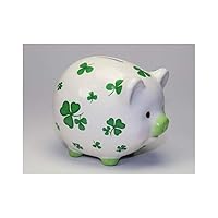 Shamrock Piggy Bank, Green (20894) Small