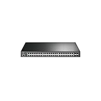 TP-Link TL-SG3452P | 48 Port Gigabit L2+ Managed PoE Switch | 48 PoE+ Port @384W, 4 x SFP Slots | PoE Auto Recovery | Omada SDN Integrated | IPv6 | Static Routing | 5 Year Manufacturer Warranty
