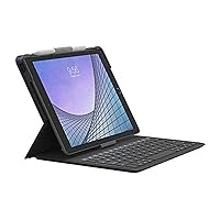 Messenger Folio 2 - Tablet Keyboard & Case for 10.2-inch iPad, 10.5-inch iPad/Air 3, Black