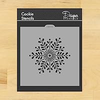 Retro Snowflake Cookie and Craft Stencil by Designer Stencils