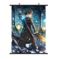 Japanese Anime Fabric Wall Scroll Posters for Decorative 16X24 inch
