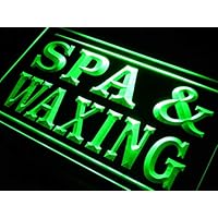 Spa and Waxing Beauty Salon LED Neon Sign Green 16 x 12 Inches st4s43-i382-g