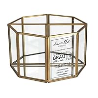 Danielle Gold Rotating Makeup and Skincare Organizer, 4 Sections