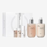IOPE STEM III Skin Care Set, Intense Anti-aging Face Toner, Lotion, Ampoule with Hyaluronic Acid - Facial Care Kit for Hydration & Skin Barrier Strength, Korean Skin Care - 3pcs with 2 samples