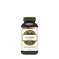 GNC Natural Brand Lutein 20mg, 60 Capsules, Supports Eye Health