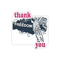 Hip-Hop Freedom Angel Pattern Thank You Stickers Quote Grateful