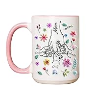 Personalized Kids Holding Mom‘s Hand 3D Inflated Effect Mug, Mom You Hold My Hand, Also My Heart, Mothers Day Gift, Gift For Mom, Grand mug