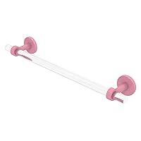 Allied Brass CV-41-24-PNK Clearview Collection 24 Inch Towel Bar, Pink