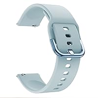 Bracelet Accessories WatchBand 22MM for Xiaomi Haylou Solar ls05 Smart Watch Soft Silicone Replacement Straps Wristband (Color : Light Blue, Size : 22mm)