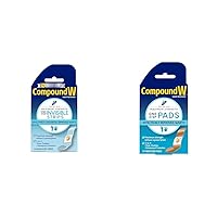Compound W Maximum Strength One Step Invisible Wart Remover Strips, 14 CT & Medicated Pads, 14 Pads