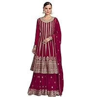 South Asian Wear Pakistani Heavy Plazzo Suits Indian Stitched Salwar Kameez Dresses
