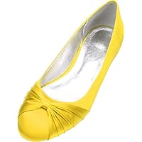 Womens Bow Flat Shoes Round Toe Weding Shoes Bridal Slip On Office