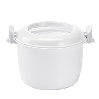 BESTOYARD Microwave Rice Cooker Mini Rice Cooker Portable Steamer Pasta Cooker Food Steamer Pot for Cooking Soup Rice Chicken S