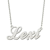 Personalized Custom Name Charm Necklace Stainless Steel Chain Jewelry Gold Silver Color for Women Moms