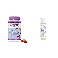 SmartyPants Organic Toddler Multivitamin Gummies 60 Count Bundle with The Honest Company Lavender Calm 2-in-1 Shampoo + Body Wash 10 fl oz