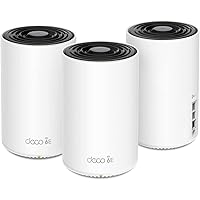 Deco AXE5400 Tri-Band WiFi 6E Mesh System(Deco XE75 Pro) - 2.5G WAN/LAN Port, Covers up to 7200 Sq.Ft, Replaces WiFi Router and Extender, AI-Driven Mesh, New 6GHz Band, 3-Pack
