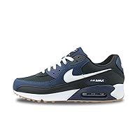 Nike Air Max 90 Men's Shoes (FB9658-400,Midnight Navy/Black/Gum Medium Brown) Size 10
