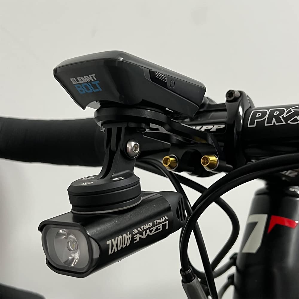 Cestbon Bike Headlight Mount for Gopro Adapter Quick Release Interface Compatible with Lezyne Olight Magicshine