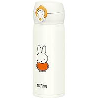 Thermos JNL-404B WH-OR Vacuum Insulated Portable Mug, 13.5 fl oz (400 ml), Miffy, White Orange