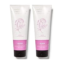 Bath and Body Works 2 Pack Aromatherapy Rose & Lavender Body Cream 8 Oz. (Rose & Lavender)