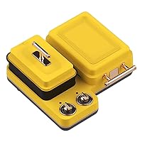 Sandwich Maker, Toaster and Electric Press with Non-stick plates, LED Indicator Lights, Cool Touch Handle (Color : Yellow)